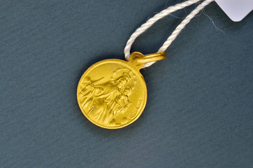 Golden pendant