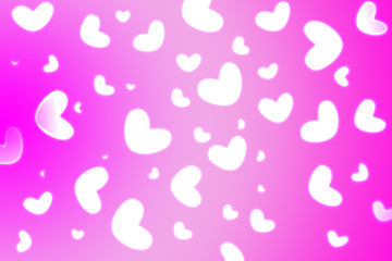defocused bokeh hearts background