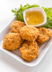 deep-fried shrimp cakes