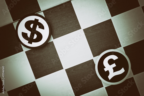 Draughts Checkers Us Dollar Vs British Pound Comparison Or Draughts Checkers Us Dollar Vs British Pound Comparison Or Conflict Between Economies