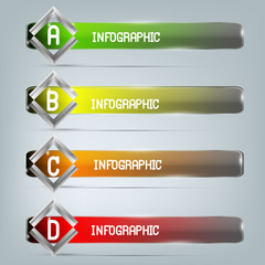 Glass for infographic