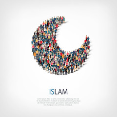 islam people sign 3d
