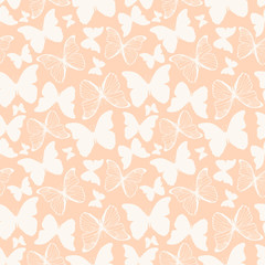 Seamless pattern with butterflies