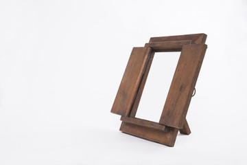  desk picture frame isolated on white background.