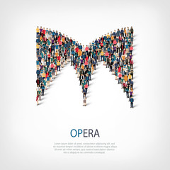 opera people sign 3d