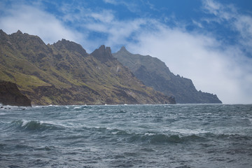 Rocks on coast of Benijo