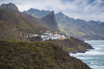 Rocks on coast of Benijo