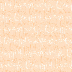 Seamless pattern with decorative letters