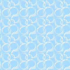 Seamless pattern with doodle ornament