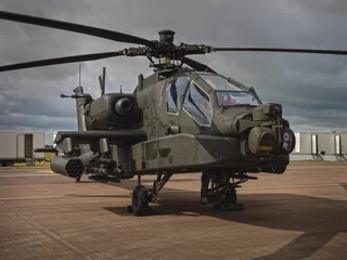 Cercles muraux hélicoptère Hélicoptère Apache