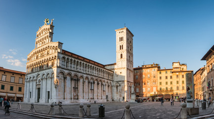 Lucca, Italy, the Cathedral of Saint Michele - obrazy, fototapety, plakaty