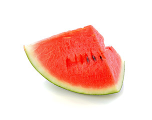 Slice of watermelon isolate on white background