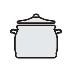 cooking pan symbol icon design element