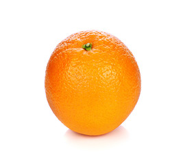 Ripe orange isolated on white background