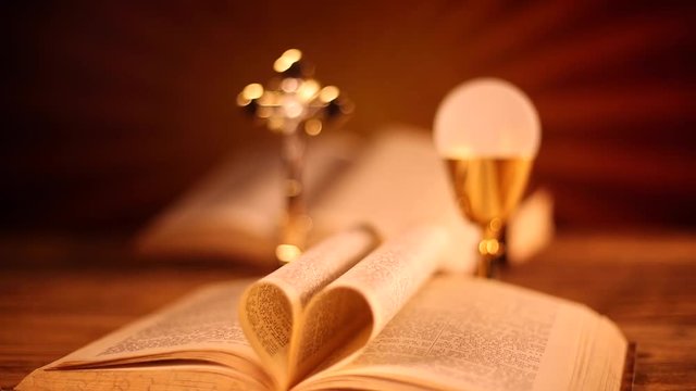 Sacrament of communion, religion background 