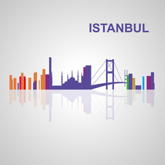 Istanbul skyline for your design