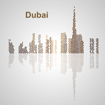 Dubai skyline for your design