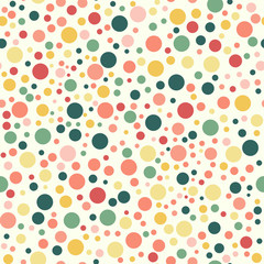 Seamless pattern, vintage polka dot texture © irenemuse