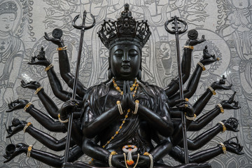 Statue at Wat Viharasien Temple, Pattaya, Thailand/ A famous attraction in Pattaya, Thailand