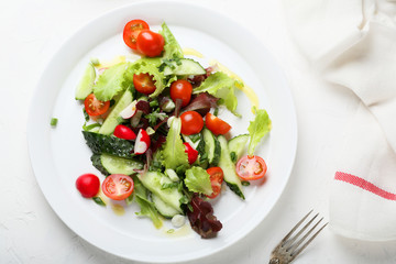 vegetables salad for healthy eating