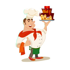 Confectioner cartoon character