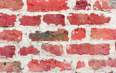 Red brick wall background