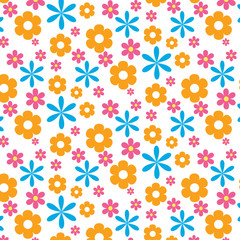Fototapeta na wymiar Simple floral pattern