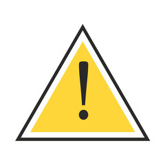 Exclamation danger sign vector