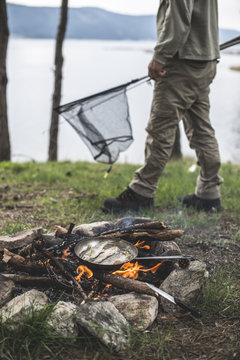 Stausee,Hobby,Rhodopen,Bulgarien,kochen,Himmel,zubereiten