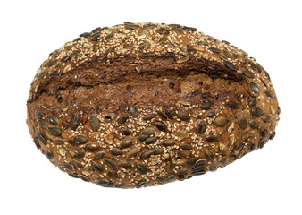 Healthy whole wheat bread with sunflower seeds