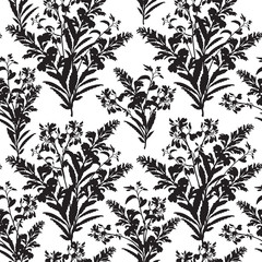 Floral seamless pattern. Flower bouquet background. Floral seaml