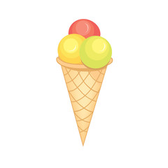 Ice cream isolated. Icecream vector illustration