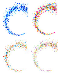 Backgrounds with color swirl.