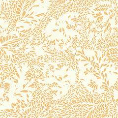 Abstract geometric dot pattern. Seamless floral spot biege and white texture © Terriana