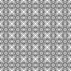 Vector Seamless Vintage Black and White Lace Pattern