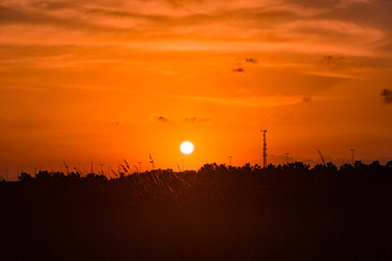 Fototapeta premium Colorful sunset
