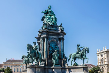 Maria Theresia Monument, in Vienna, Austria. 