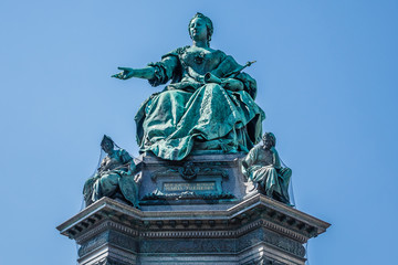 Fototapeta na wymiar Maria Theresia Monument, in Vienna, Austria. 