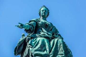 Maria Theresia Monument, in Vienna, Austria. 