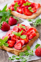 Rectangular Strawberry Pie