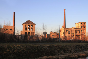 ruins of old factory