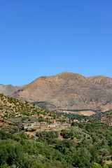 Fototapeta na wymiar View of the village of Tajalte in Middle Atlas