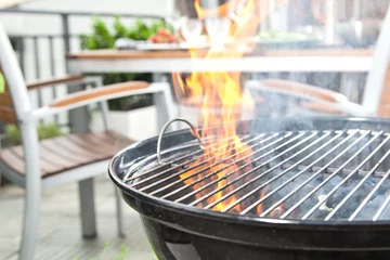 Photo sur Plexiglas Grill / Barbecue Barbecue sur le toit terrasse