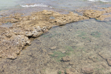 stone and sand in day view