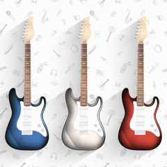 Electric guitar background. 