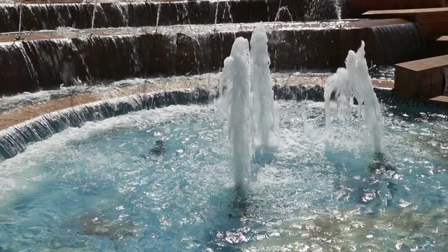 Fountain in the park. Garden city of Rishon Lezion. Israel