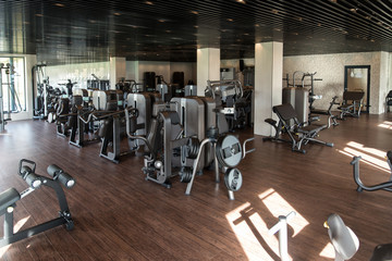 Exercise Machines In A Modern Gym