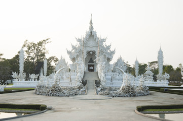 Naklejka premium Wat Rongkhun in Chiang Rai,Thailand.