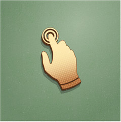 Ikona vintage z szumem i cieniem © vempireart