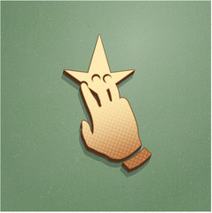 Ikona vintage z szumem i cieniem © vempireart